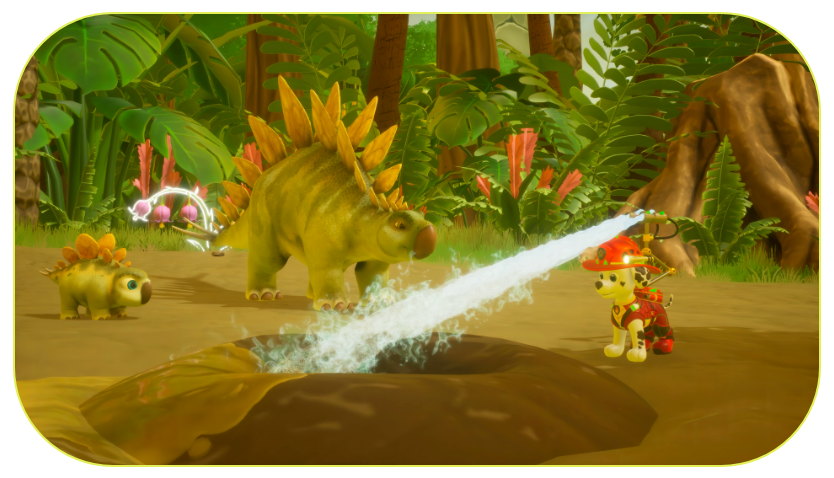 Marshall helping dinos